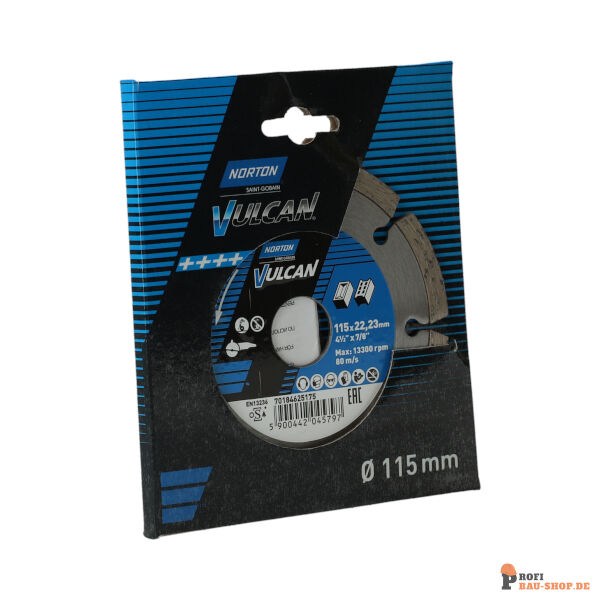 nortonschleifmittel/NORTON_schleifmittel_70184625175 Blades Norton Vulcan-VULCAN UNI-115x22.23-7.5x2_150573